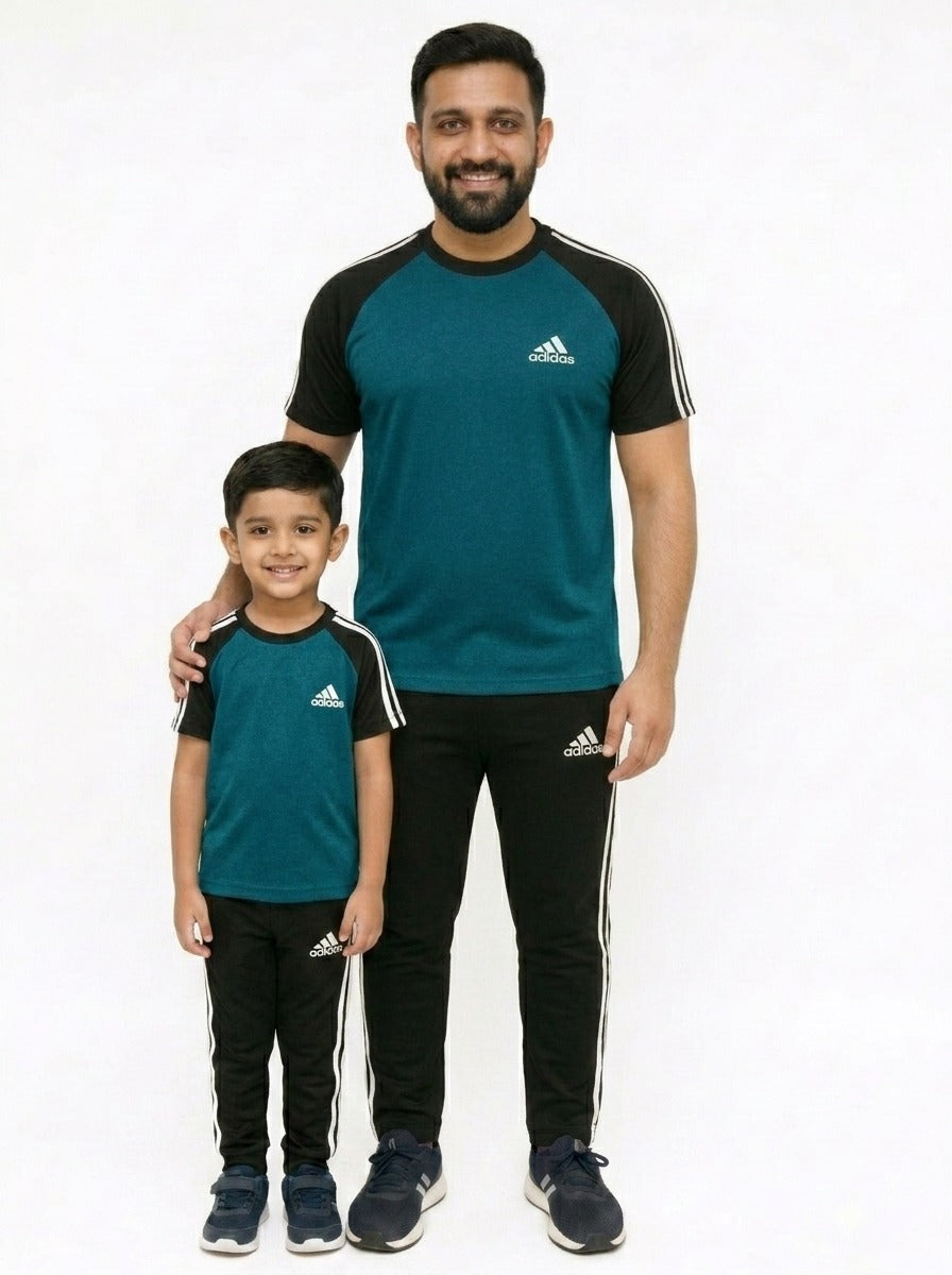 Like father like son-Black & Zinc Adi Awesome Combo.