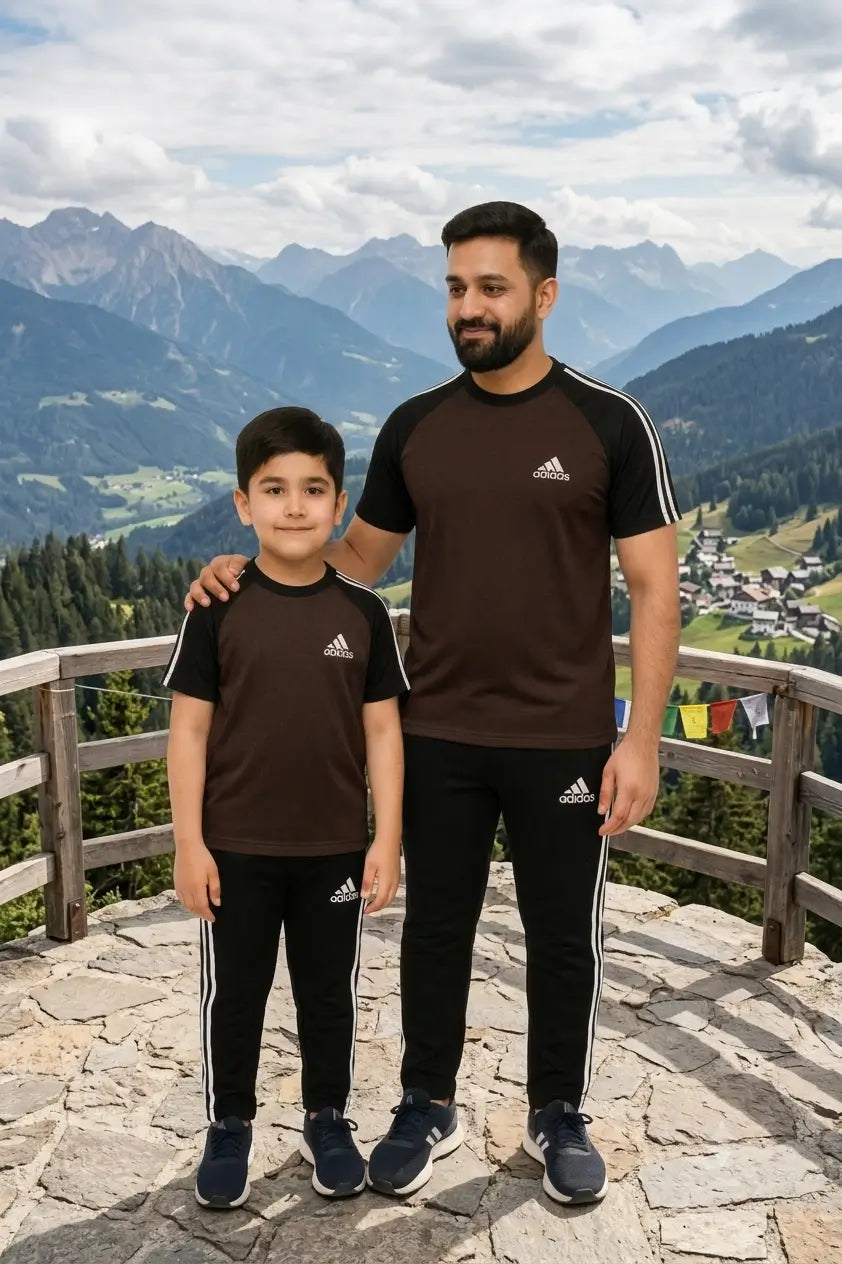 Like father like son-Black & Brown Adi Awesome Combo.