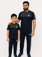 Like father like son-Navy & Gray Adi Awesome Combo.