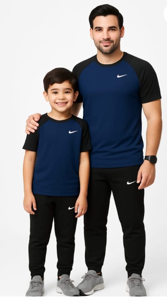 Like Father Like Son- Navy & Black Awesome Combo.
