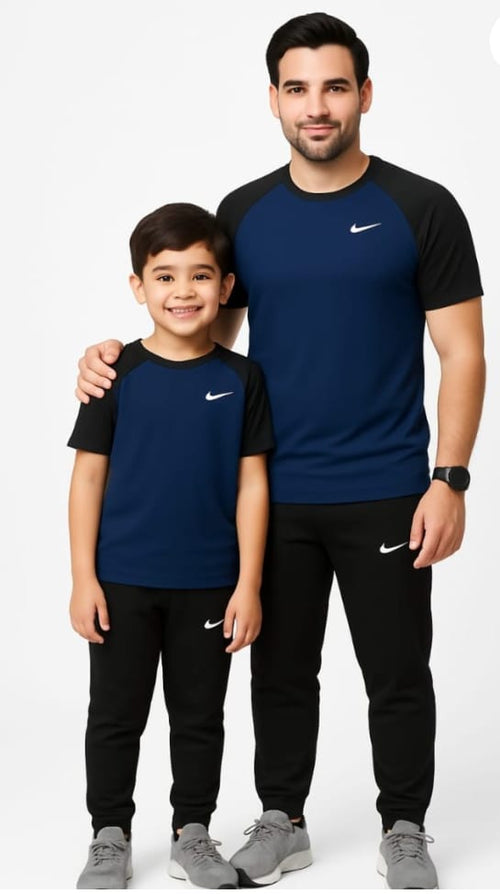 Like Father Like Son- Navy & Black Awesome Combo.