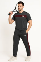 Tracksuit For summer –Drfit Premium quality Gray & Merun Track Suit