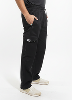 Premium Cargo Trouser –Jet Black -8 Zip pockets.