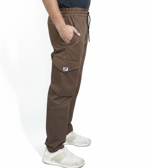 Premium Cargo Trouser –Classic Brown -8 Zip pockets.