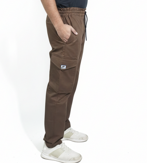 Premium Cargo Trouser –Classic Brown -8 Zip pockets.