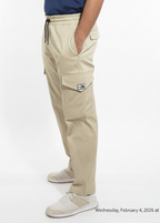 Premium Cargo Trouser –Off-white -8 Zip pockets.