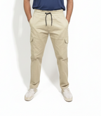 Premium Cargo Trouser –Off-white -8 Zip pockets.