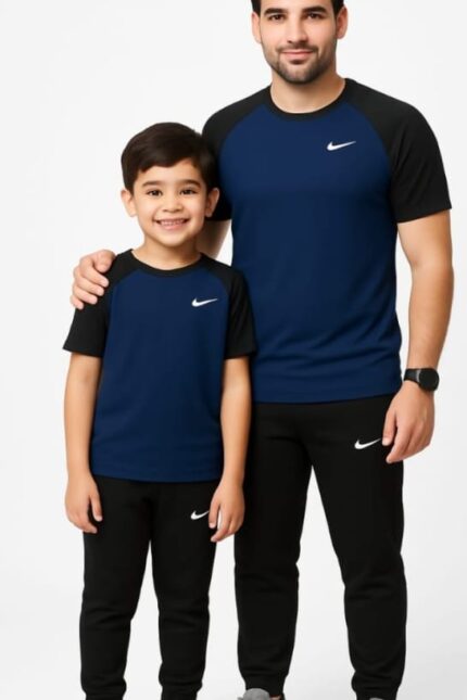Like Father Navy & Black Kings wear Summer Tracksuit
