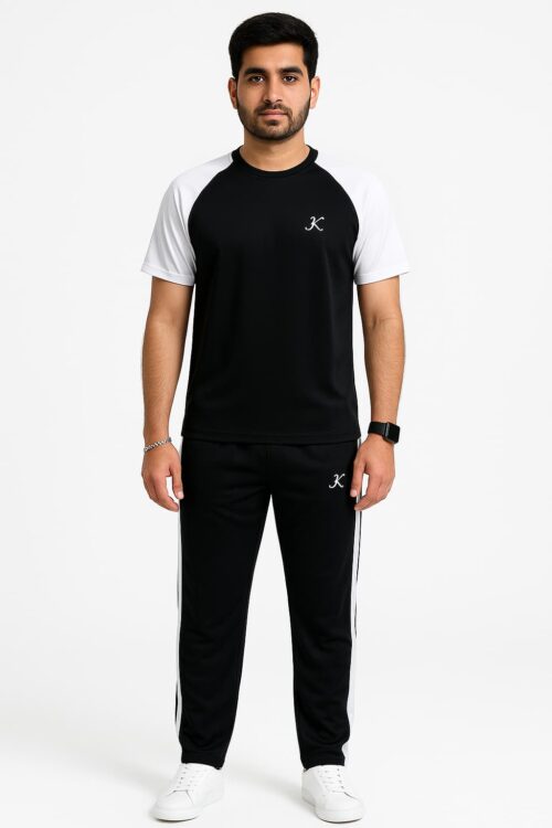 Tracksuit For summer – Black & White Combo