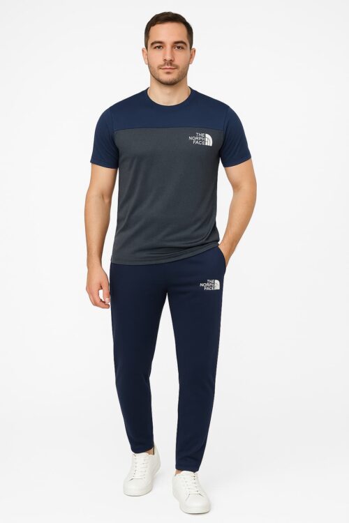 Tracksuit For summer – Grey Front & Blue Combo