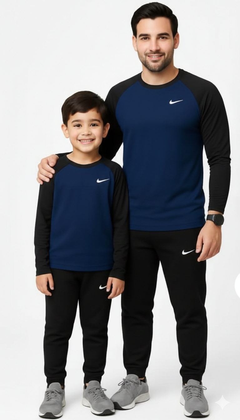 Like father like son-Nay & Black Full Sleeve.