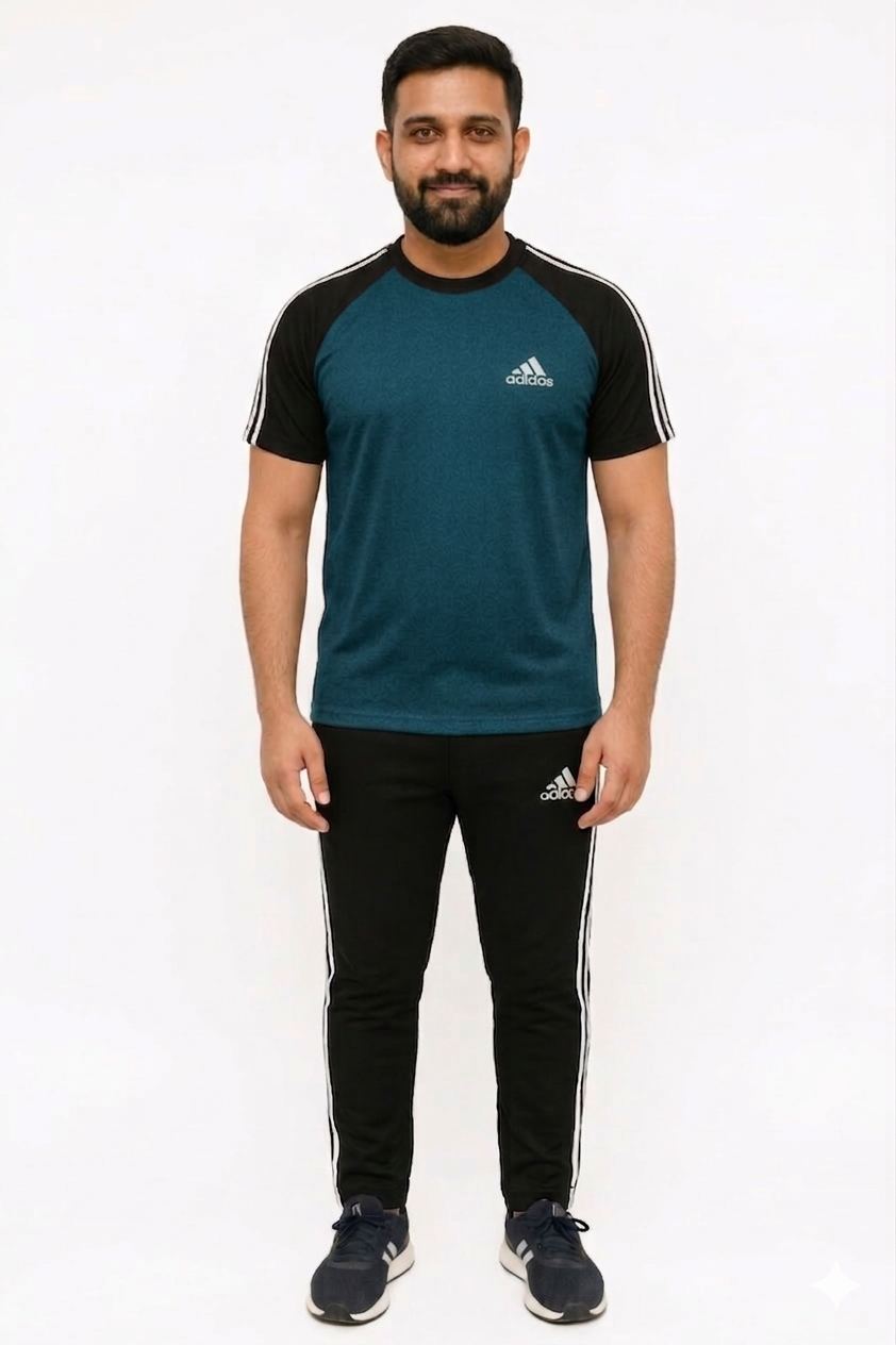 Tracksuit For Summer – Awesome Zinc & Black Adi Combo.