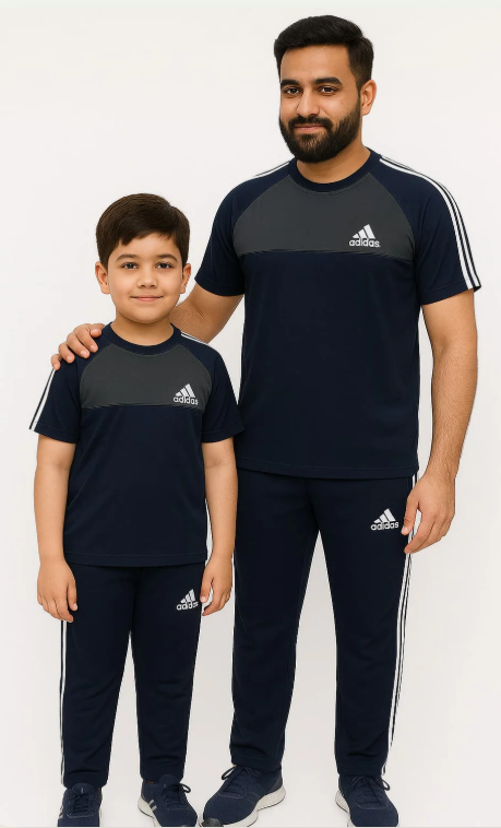 Like father like son-Navy & Gray Adi Awesome Combo.