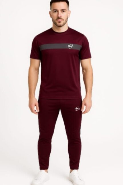 tracksuit-for-summer-awesome-maroon-gray-combo
